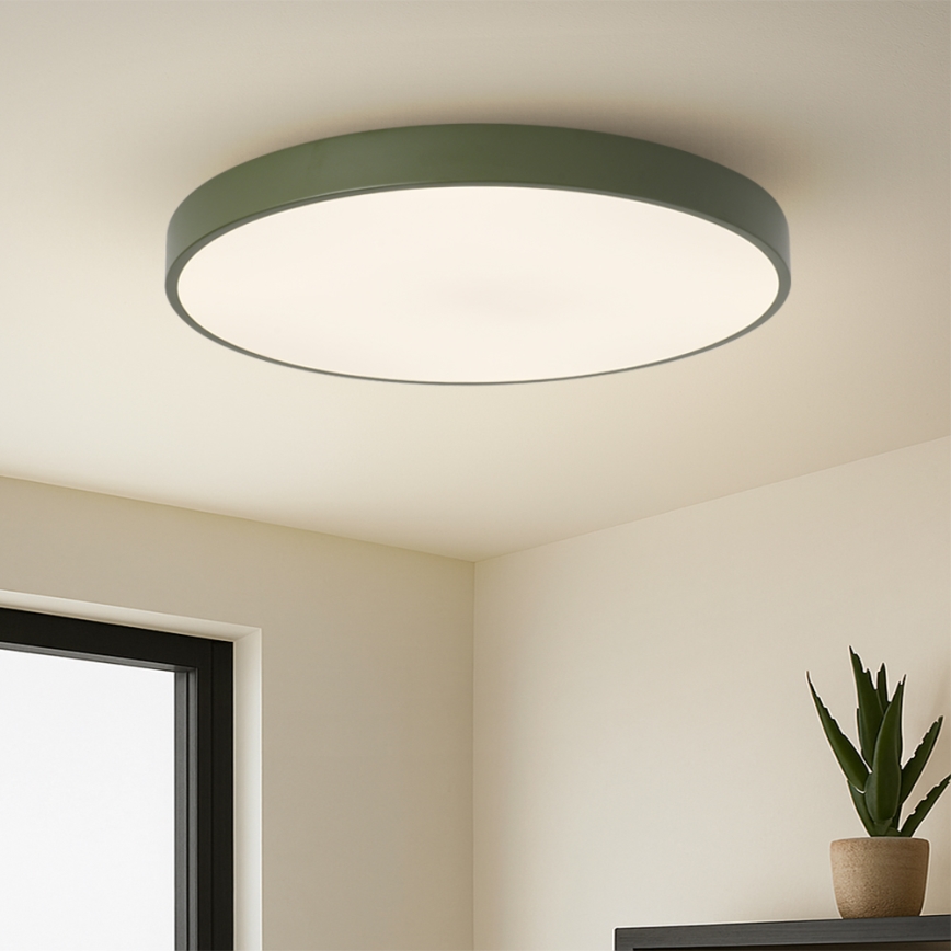 Brilagi - Ar regulējamu spilgtumu LED gaismeklis POOL SMART LED/100W/230V Ø 80 cm 3000-6000K Wi-Fi Tuya + tālvadība zaļš