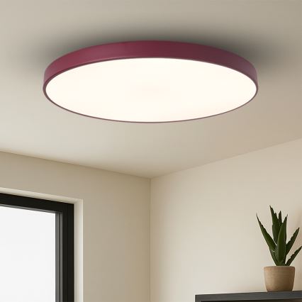 Brilagi - regulējams LED gaismeklis POOL SMART LED/128W/230V Ø 100 cm 3000–6000K Wi‑Fi Tuya + tālvadības pults, burgundijas krāsa