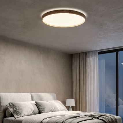 BRILAGI - Regulējama LED griestu lampa ALSON LED/72W/230V 3000-6500K ozols Ø 78 cm + tālvadības pults