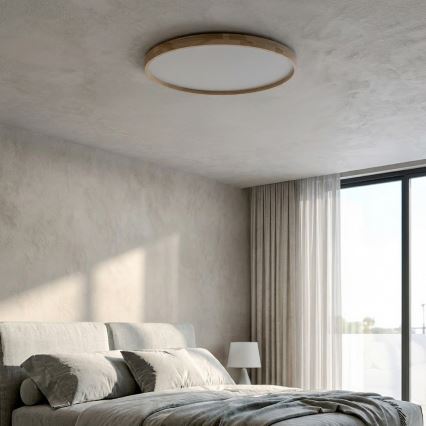 BRILAGI - Regulējama LED griestu lampa ALSON LED/72W/230V 3000-6500K ozols Ø 78 cm + tālvadības pults