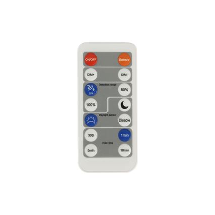 Brilagi - LED regulējams gaismeklis ar kustības un krēslas sensoru ULTRA PLĀNS LED/18W/230V diam. 30 cm + tālvadības pults