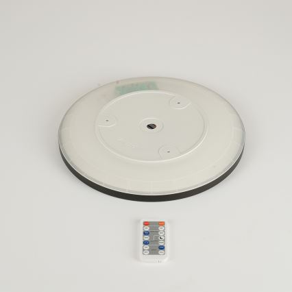 Brilagi - LED regulējams gaismeklis ar kustības un krēslas sensoru ULTRA PLĀNS LED/18W/230V diam. 30 cm + tālvadības pults