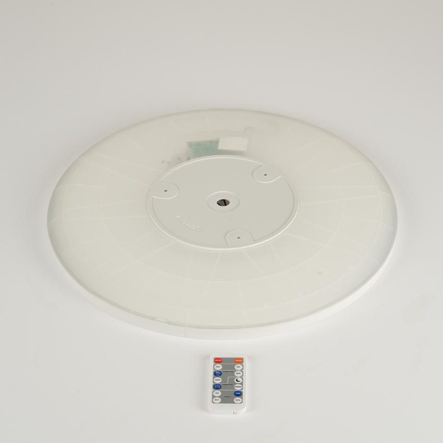 Brilagi - LED regulējams gaismeklis ar kustības un krēslu sensoru ULTRA PLĀNS LED/24W/230V diametrs 42 cm + tālvadības pults