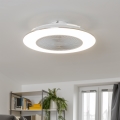 Brilagi - LED Regulējams gaismeklis ar ventilatoru AURA LED/38W/230V 3000-6000K balts + tālvadības pults