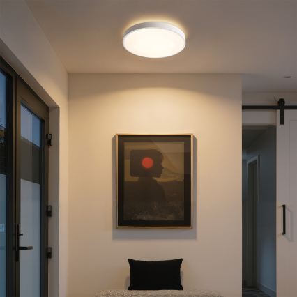 Brilagi - LED regulējams griestu gaismeklis GLASS POOL DOUBLE LED/48W/230V 3000-6000K 40 cm, balts + ar tālvadības pulti