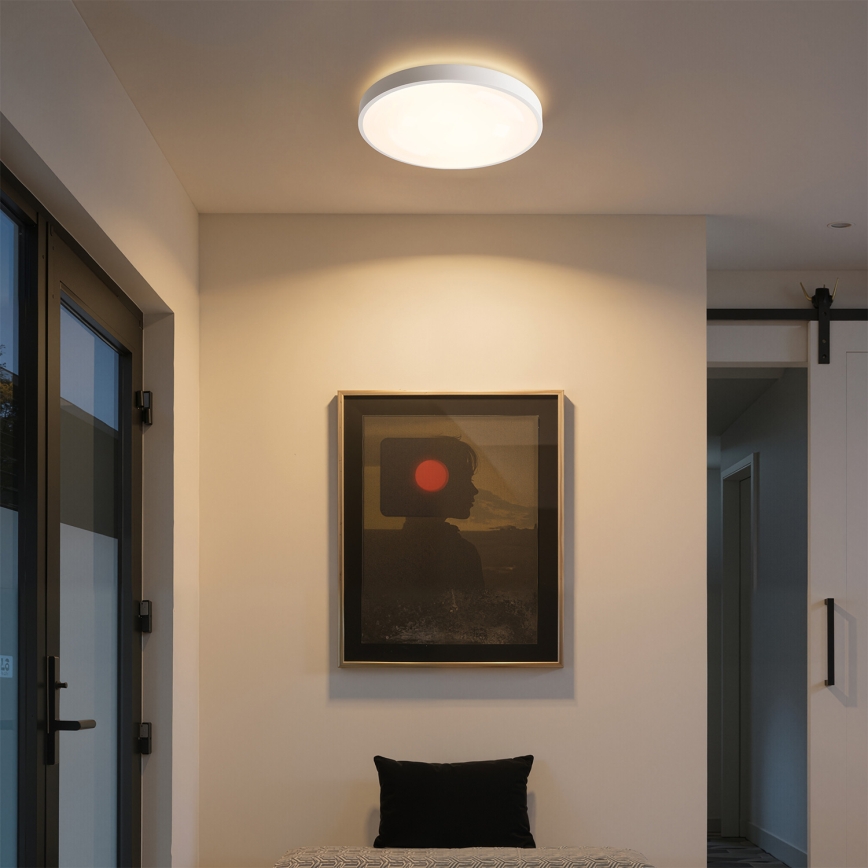 Brilagi - LED regulējams griestu gaismeklis GLASS POOL DOUBLE LED/48W/230V 3000-6000K 40 cm, balts + ar tālvadības pulti