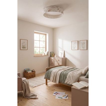 BRILAGI - LED dimējams griestu gaismeklis VELVET SMARTIX STARS LED/24W/230V 3000-6000K Ø 45 cm balts/puķains Wi-Fi Tuya Beacon + tālvadība