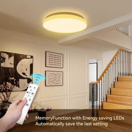 Brilagi - LED griestu lampa ar regulējamu spilgtumu MILKY WAY LED/24W/230V 3000-6500K Ø 38 cm + tālvadības pults