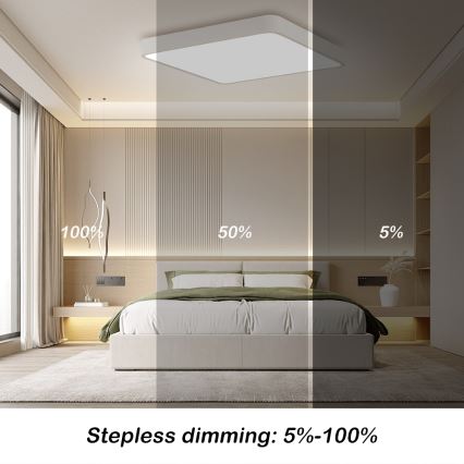 Brilagi - LED regulējams griestu gaismeklis POOL LED/36W/230V 3000-6000K 40x40 cm balts + tālvadības pults