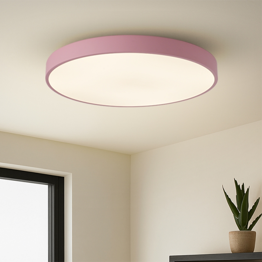 Brilagi - Regulējams LED gaismeklis POOL SMART LED/100W/230V Ø 80 cm 3000-6000K Wi-Fi Tuya + ar tālvadību rozā