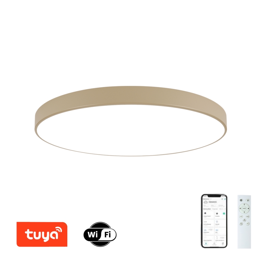 Brilagi - LED regulējams griestu gaismeklis POOL SMART LED/128W/230V 3000-6000K 100 cm bēšs Wi-Fi Tuya + tālvadības pults