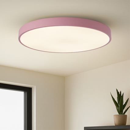 Brilagi - LED gaismeklis ar regulējamu spilgtumu POOL SMART LED/128W/230V Ø 100 cm, 3000–6000K, Wi‑Fi (Tuya) + tālvadības pults, rozā