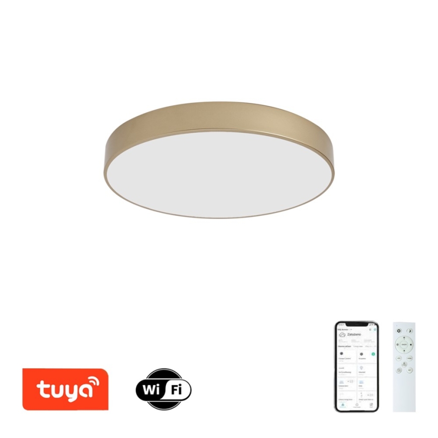 BRILAGI - LED aptumšojams griestu gaismeklis POOL SMART LED/60W/230V 3000-6000K diam. 50 cm Wi-Fi Tuya zelta + tālvadības pults