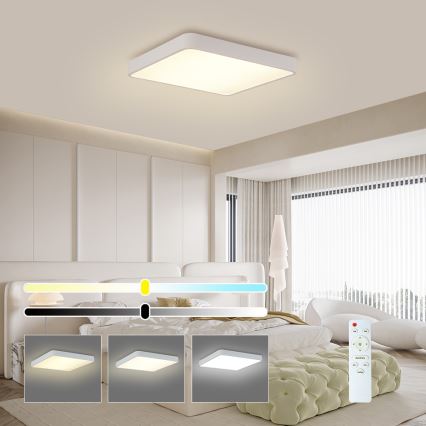 Brilagi - LED regulējams griestu gaismeklis POOL SQUARE LED/36W/230V 3000-6000K 40x40 cm balts + tālvadības pults
