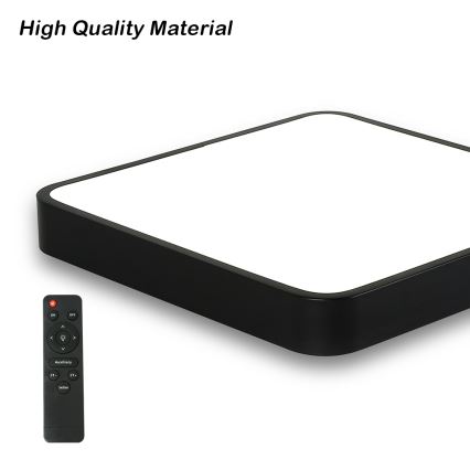 Brilagi - LED regulējams griestu gaismeklis POOL SQUARE LED/36W/230V 3000-6000K 40x40 cm melns + tālvadība