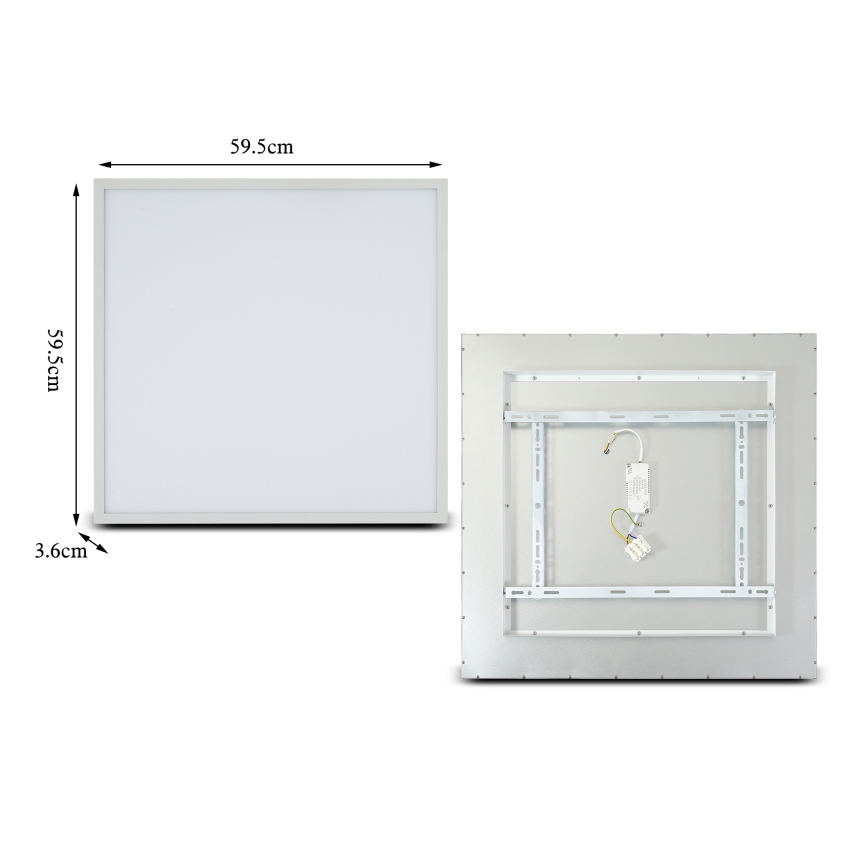 Brilagi - regulējams LED griestu gaismeklis SLIMFRAME LED/58W/230V 60x60 cm 3000-6000K balta + tālvadības pults