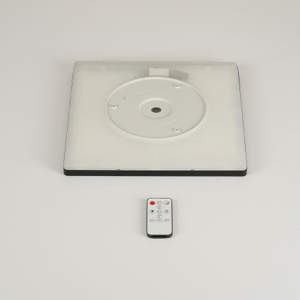 Brilagi - LED regulējams griestu gaismeklis ULTRA SLIM LED/18W/230V 2700-6500K 30x30 cm melns + tālvadība