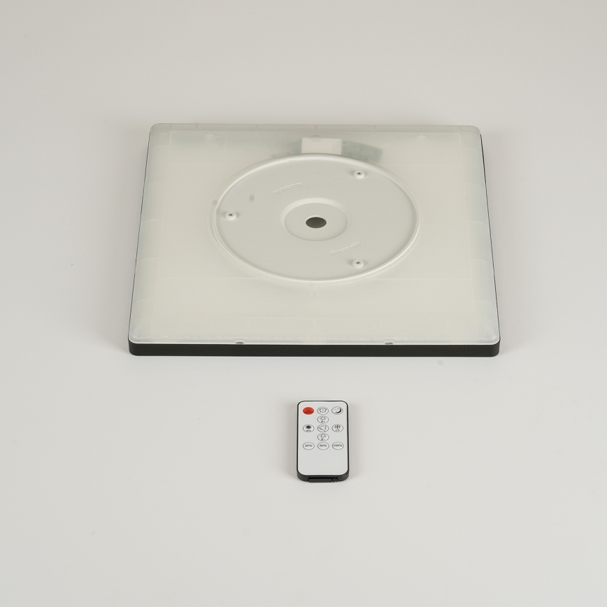 Brilagi - LED regulējams griestu gaismeklis ULTRA SLIM LED/18W/230V 2700-6500K 30x30 cm melns + tālvadība