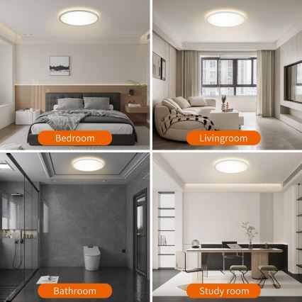 Brilagi - LED Regulējams griestu gaismeklis ULTRA SLIM LED/18W/230V 2700-6500K Ø 30 cm balts + tālvadība