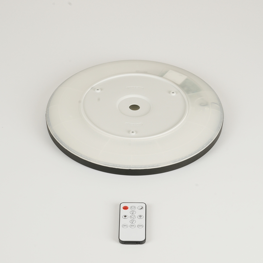 Brilagi - LED regulējams griestu gaismeklis ULTRA SLIM LED/18W/230V 2700-6500K diam. 30 cm melns + tālvadības pults