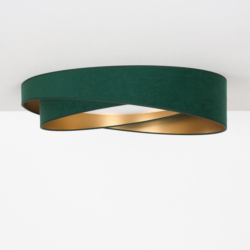 BRILAGI - LED regulējams griestu gaismeklis VELVET TWIST LED/36W/230V 3000-6000K Ø 65 cm Wi-Fi Tuya Beacon zaļš/zeltains + tālvadības pults