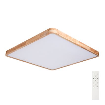 BRILAGI - LED regulējams griestu gaismeklis WOODLINE SQUARE LED/180W/230V 3000-6000K ozolkoka 100x100 cm + tālvadības pults