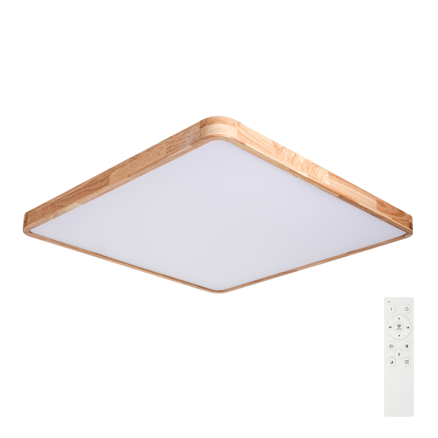 BRILAGI - LED regulējams griestu gaismeklis WOODLINE SQUARE LED/180W/230V 3000-6000K ozolkoka 100x100 cm + tālvadības pults