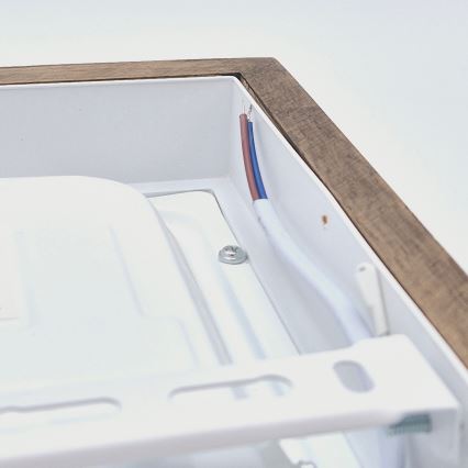 Brilagi - LED regulējams vannas istabas griestu gaismeklis WOODY FRAME LED/24W/230V ozols valrieksts 30x30 cm 3000-6000K IP44 + tālvadības pults