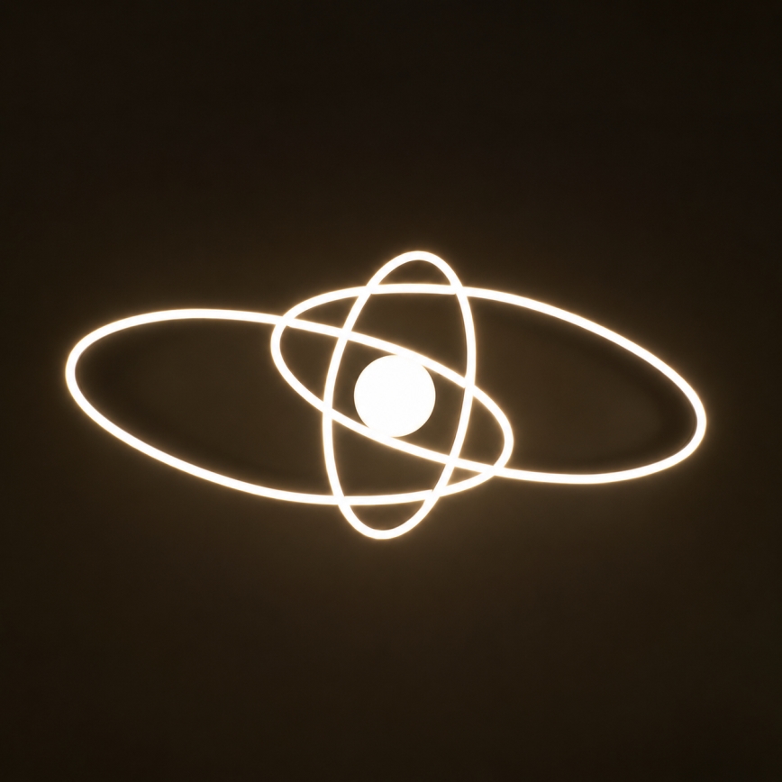 BRILAGI - Dimējams LED griestu gaismeklis APOLLO LED/58W/230V 3000-6500K 43,2x101,2 cm melns + tālvadības pults