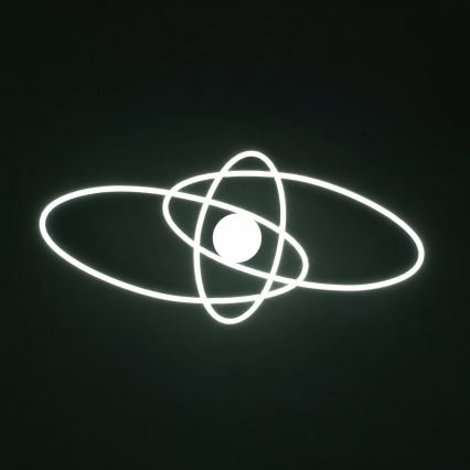 BRILAGI - Dimējams LED griestu gaismeklis APOLLO LED/58W/230V 3000-6500K 43,2x101,2 cm melns + tālvadības pults