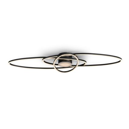 BRILAGI - Dimējams LED griestu gaismeklis APOLLO LED/58W/230V 3000-6500K 43,2x101,2 cm melns + tālvadības pults