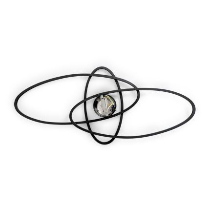 BRILAGI - Dimējams LED griestu gaismeklis APOLLO LED/58W/230V 3000-6500K 43,2x101,2 cm melns + tālvadības pults