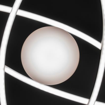 BRILAGI - Dimējams LED griestu gaismeklis APOLLO LED/58W/230V 3000-6500K 43,2x101,2 cm melns + tālvadības pults