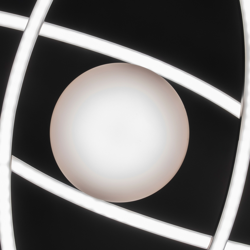 BRILAGI - Dimējams LED griestu gaismeklis APOLLO LED/58W/230V 3000-6500K 43,2x101,2 cm melns + tālvadības pults
