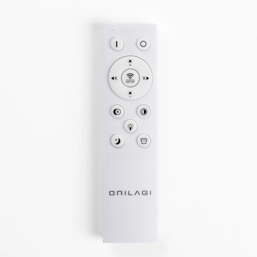 BRILAGI - LED griestu lampa ar regulējamu spilgtumu FALCON SLIM LED/50W/230V 3000-6500K 50x50 cm balta/bēša + tālvadības pults