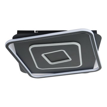 Brilagi - LED regulējams griestu gaismeklis IRIS LED/98W/230V 3000-6000K 50x50 cm melns + ar tālvadības pulti