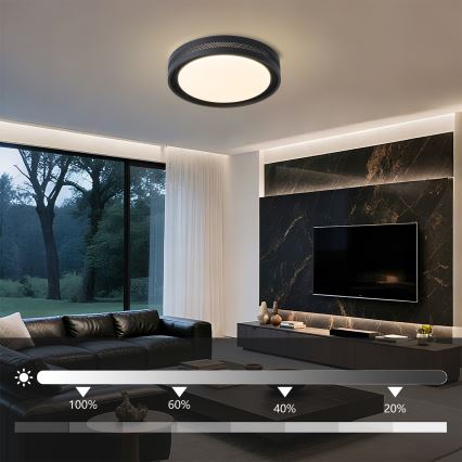 Brilagi - Dimmējama LED griestu lampa KREON LED/54W/230V 3000-6000K balta Ø 38 cm + tālvadības pults