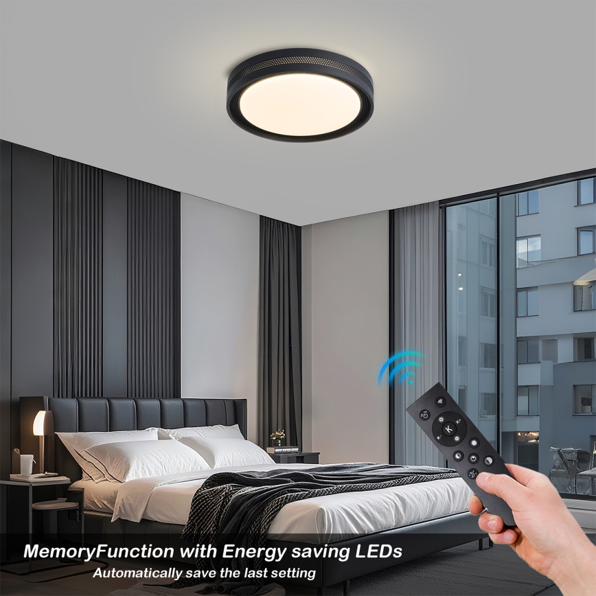 Brilagi - Dimmējama LED griestu lampa KREON LED/54W/230V 3000-6000K balta Ø 38 cm + tālvadības pults