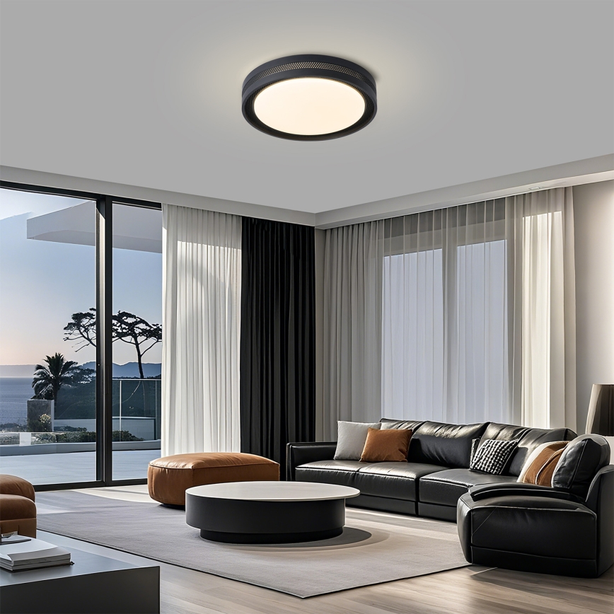 Brilagi - Dimmējama LED griestu lampa KREON LED/54W/230V 3000-6000K balta Ø 38 cm + tālvadības pults