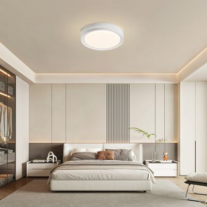 Brilagi - LED dimmējams griestu gaismeklis KREON LED/54W/230V 3000-6000K balts diam. 38 cm + tālvadība