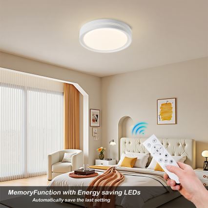 Brilagi - LED dimmējams griestu gaismeklis KREON LED/54W/230V 3000-6000K balts diam. 38 cm + tālvadība