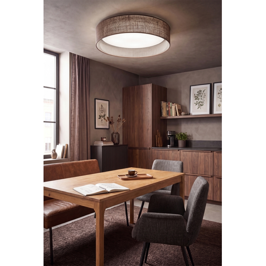 BRILAGI - LED regulējams griestu gaismeklis VELVET SMARTIX STARS LED/24W/230V 3000-6000K Ø 45 cm brūna Wi-Fi Tuya Beacon + tālvadība