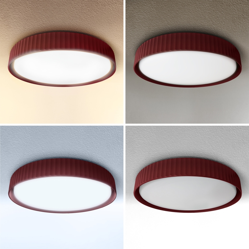 Brilagi - LED regulējamā griestu lampa LUCIA LED/48W/230V 3000-6500K Ø 41 cm sarkana + tālvadība
