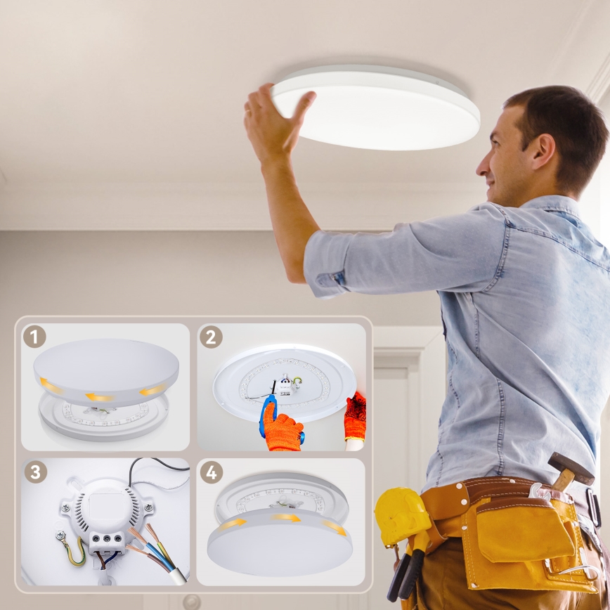 Brilagi - LED dimmējams griestu gaismeklis MILKY WAY LED/36W/230V 3000-6500K Ø48 cm + tālvadība