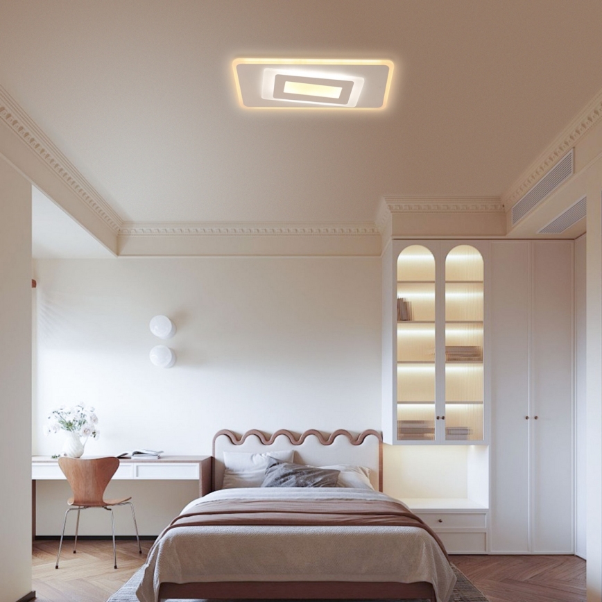 Brilagi - dimmējams LED griestu lukturis MODERN LED/51W/230V 3000-6000K 20x40 cm + tālvadības pults