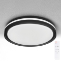 Brilagi - LED regulējams griestu gaismeklis NAOMI LED/48W/230V 3000-6500K Ø 39 cm melns + tālvadības pults