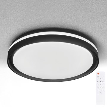 Brilagi - LED regulējams griestu gaismeklis NAOMI LED/48W/230V 3000-6500K Ø 39 cm melns + tālvadības pults