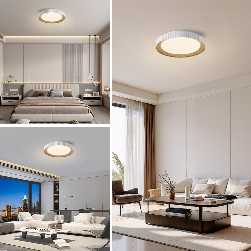 Brilagi - dimējama LED griestu lampa NEXO LED/48W/230V 3000-6000K balta Ø43 cm + tālvadība