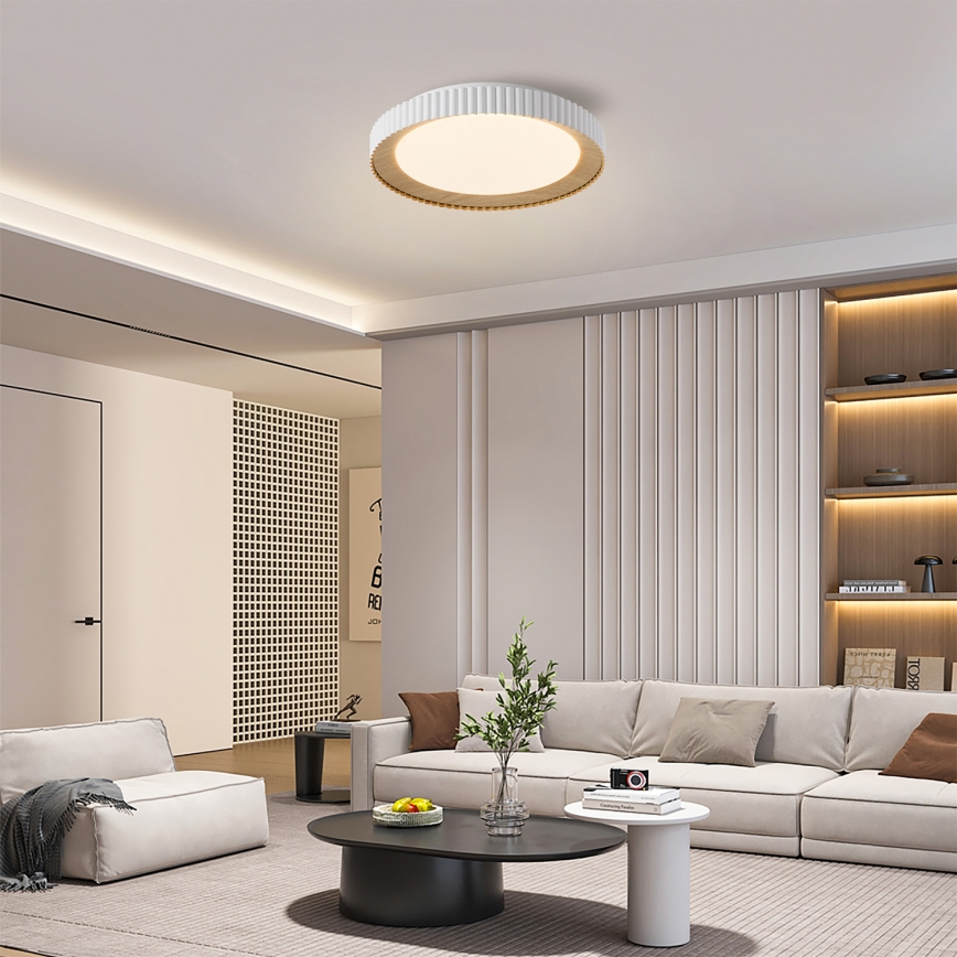 Brilagi - dimējama LED griestu lampa NEXO LED/48W/230V 3000-6000K balta Ø43 cm + tālvadība