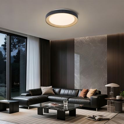 Brilagi - dimmējams griestu gaismeklis NEXO LED/48W/230V 3000-6000K melns Ø 43 cm + tālvadības pults